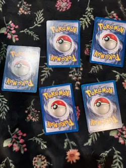 First Edition Non Holo Pokemon 5 Card Lot Circa 1999 - Image 2