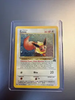 Pokemon TCG Eevee Black Star Promo Holo Card WOTC LP - Image 1