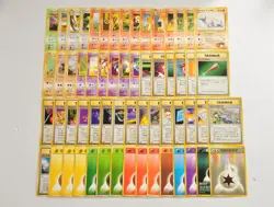 Pokemon card Trainer Energy GYM LOT 60 Old Back Non holo Japanese Kadabra etc... - Image 1