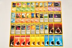 Pokemon card Trainer Energy LOT 40 Non holo English Base set Charmeleon etc... - Image 1
