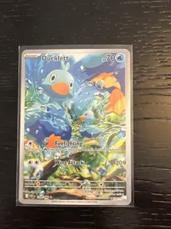 Ducklett AR 109/086 White Flare Pokemon Card Game English NM - Image 1