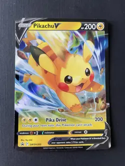 Pikachu V SWSH285 - Black Star Promo - Ultra Rare Holo Pokemon Card NM - Image 1