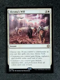 2023 Magic The Gathering AKROMA'S WILL #0125 Modern Horizon 3 Rare English - Image 1