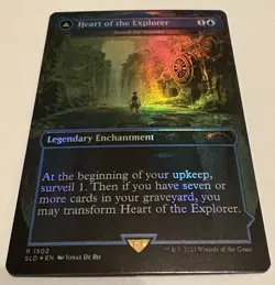 🌟 Heart Of The Explorer Mtg FOIL Tomb Raider Secret Lair Search For Azcanta 🌟 - Image 1