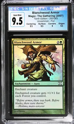BLANCHWOOD ARMOR 10th Edition Foil U CGC 9.5 MTG [Nostalgium] - Image 1