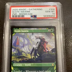 PSA 10 Scute Swarm (Showcase) Zendikar Rising Non-Foil Regular MTG Gem Mint - Image 3