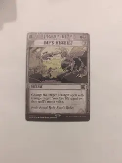 Imp's Mischief Outlaws of Thunder Junction: Breaking News Regular NM MTG - Image 1