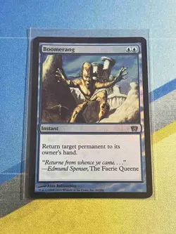 Magic the Gathering MTG 8th Edition BOOMERANG Foil - Image 1