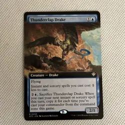 MTG {Thunderclap Drake} Extended Art #53 Thunder Junction #053 R NM/Unplayed - Image 1