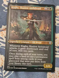 Kagha, Shadow Archdruid Etched FOIL - 527 Baldur's Gate MTG Magic - Image 1