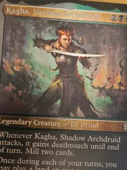 Kagha, Shadow Archdruid Etched FOIL - 527 Baldur's Gate MTG Magic - Image 2