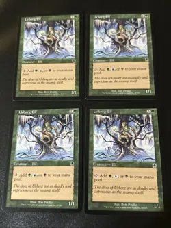 Urborg Elf X4 Apocalypse Ex Condition See Pics Front Back - Image 1