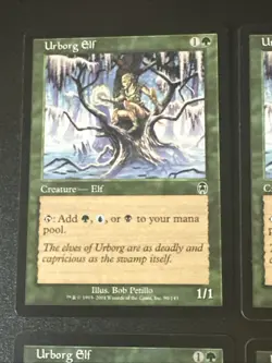 Urborg Elf X4 Apocalypse Ex Condition See Pics Front Back - Image 5