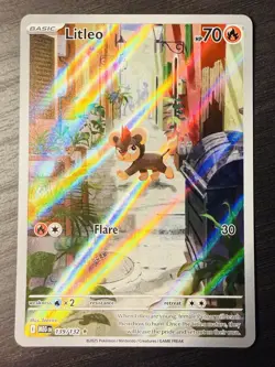 Litleo 139/132 Illustration Rare Mega Evolution Pokemon TCG - Image 1