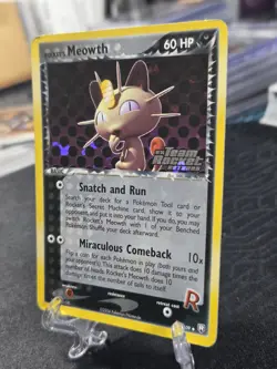 Pokemon Rocket's Meowth 46/109 EX Team Rocket Returns Reverse Holo Rare (LP) - Image 2