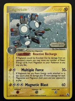 Magneton 22/92 Legend Maker Reverse Holo Rare Pokemon TCG - MP - Image 1