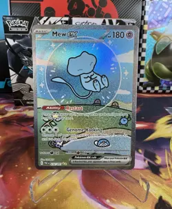 Pokemon TCG Mew EX 232/091 Paldean Fates Special Illustration Rare Bubble Mew - Image 2