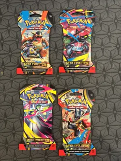 Pokemon TCG Mega Evolutions Sleeved Booster Packs - Lot Of 50 - Image 1