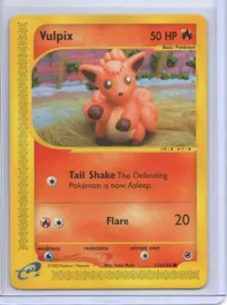 Pokemon Expedition Vulpix #136/165 Common Vintage E-Reader - Image 1