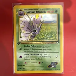2000 Pokemon Gym Heroes 1st Edition #34/132 Sabrina's Venomoth - Image 1