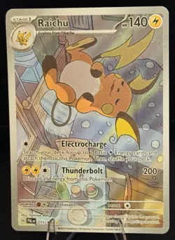 Pokemon TCG Raichu 211/193 IR Illustration Rare Paldea Evolved - Image 1