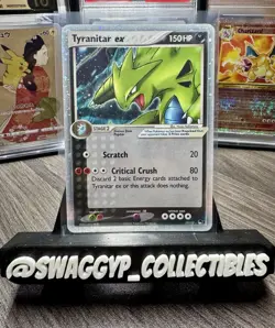 ◓Tyranitar ex 17/17 Pop Series 1 2004 - Pokemon TCG Holo Ultra Rare*LP◓ - Image 1
