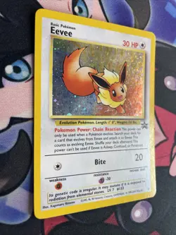 Pokemon TCG Black Star Promo Eevee # 11 Holo LP - Image 2
