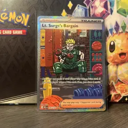 Lt. Surge's Bargain (Special Illustration Rare) 185/132 - Mega Evolution Pokemon - Image 1