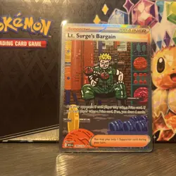 Lt. Surge's Bargain (Special Illustration Rare) 185/132 - Mega Evolution Pokemon - Image 2