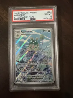 2023 Pokemon Par En Garbodor Illustration Rare PSA 10 Gem Mint #204 - Image 1