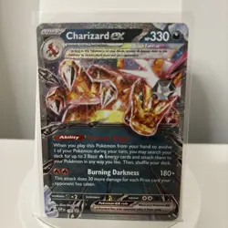 Charzard EX 196 Pokemon Card Scarlet & Violet 151 Ultra Rare Holo NM English - Image 1