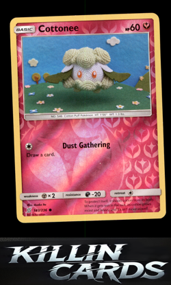 Reverse Holofoil Cottonee 143/236 Pokemon Common SM - Unified Minds Card NM - Image 1