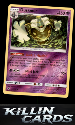 Reverse Holofoil Dusknoir 53/147 Pokemon Holo Rare SM - Burning Shadows Card NM - Image 1