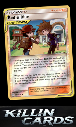 Reverse Holofoil Red & Blue 202/236 Pokemon Uncommon SM - Cosmic Eclipse Card NM - Image 1