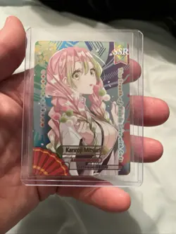 Mitsuri Kanroji Demon Slayer SSR Waifu Holo Foil Anime Trading Card - Image 1