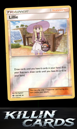 Reverse Holofoil Lillie 122/149 Pokemon Uncommon SM Base Set Card NM - Image 1