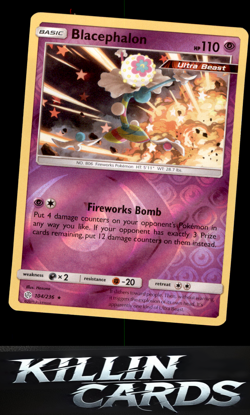 Reverse Holofoil Blacephalon 104/236 Pokemon Holo Rare SM - Cosmic Eclipse Card - Image 1