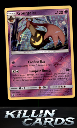 Reverse Holofoil Gourgeist 45/111 Pokemon Rare SM - Crimson Invasion Card NM - Image 1