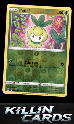 Reverse Holofoil Petilil 015/189 Pokemon Common SWSH10: Astral Radiance Card NM - Image 1