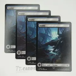 Full Art Swamp 0302 x4 Playset 4x - MTG Magic The Gathering Final Fantasy FIN - Image 1