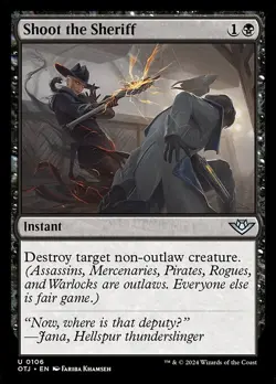Shoot the Sheriff Outlaws of Thunder Junction NM MTG Non-Foil - Image 1