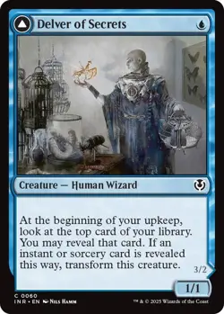 MTG (x4) Delver of Secrets (x4) Playset (Innistrad Remastered C#060) NM/LP - Image 1