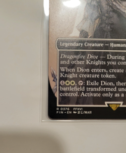 Dion, Bahamut's Dominant (376) Borderless Regular Rare - MTG Final Fantasy - Image 2
