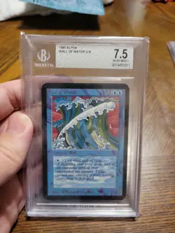 MTG Limited Edition Alpha 1993 Wall of Water BGS 7.5 Near Mint Old School 93/94 - Image 1
