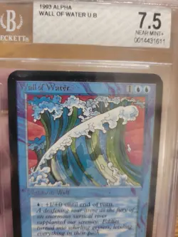 MTG Limited Edition Alpha 1993 Wall of Water BGS 7.5 Near Mint Old School 93/94 - Image 3