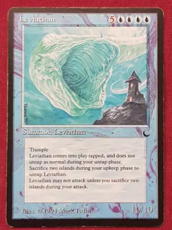 Magic The Gathering THE DARK LEVIATHAN blue card MTG - Image 1