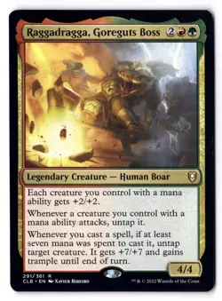 Raggadragga, Goreguts Boss NM* Commander Baldur's Gate 291/361 mtg -UnltdCards - Image 1