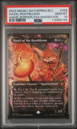 2024 MTG BLOOMBURROW COMMANDER #102 HAZEL OF THE ROOTBLOOM PSA 10 - Image 1
