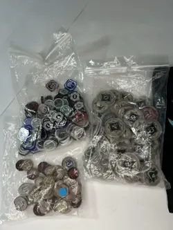 Magic The Gathering Blue Lotus Token Bag + Assorted MTG Counters Lot - Image 4