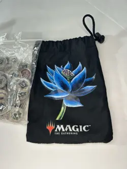 Magic The Gathering Blue Lotus Token Bag + Assorted MTG Counters Lot - Image 5